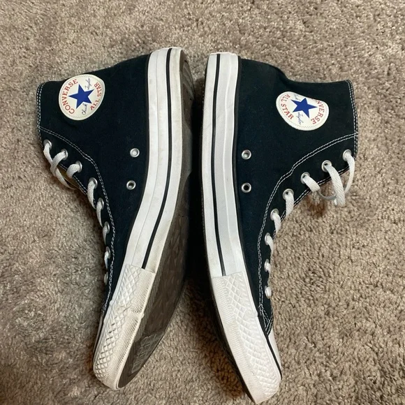 Converse Chuck Taylor Black and White High-Top Sneakers Unisex SZ 13M/15 W - Picture 5 of 16